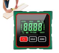 FmtwPhn Magnetic Digital Angle Finder - 4-side Magnetic Digital Level Protractor - Precision Angle Finder - for Electrician Household Outdoor Workshop Construction Woodworking Carpentry Plumbing