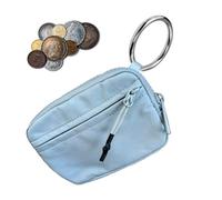 FmtwPhn Mum Purse, Purse Bracelet, Women's Purse with Keyring Made of Waterproof Nylon, Card Wallet, Key Chain Purse, Women's Waterproof, Light blue2, see description, See description