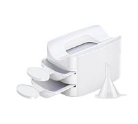 FmtwPhn Nail Dip Powder Tray | Double Layer Powder Glitter Saver Container - 2-in-1 Rhinestones Gems Decorations Recycling Case, Manicure Accessories for Women Girls