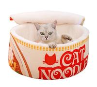 FmtwPhn Noodle Bowl House Nest Velvet 40x40x20cm - Pet Sleeping Area With Detachable Cushion, Secure Enclosed Resting Space, For Indoor Pets, Daily Comfort And Peaceful Resting Moments
