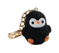 FmtwPhn Penguin Bag Charm, Penguin Keychain, Beautiful Resin Car Key Pendant, Penguin Keychain, Miniature Keychain for Winter Animal Lovers, Christmas, black, Siehe Beschreibung