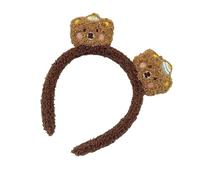 FmtwPhn Plush Headband - Bear Plush Makeup Headband | Decorative Hair Accessories, Funny Teen Girls Headgear for Face Washing