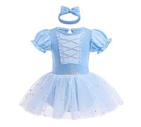 FMYFWY Baby Girls Frozen Elsa Princess Costume Halloween Christmas Birthday Romper Tutu Dress w/Headband 3-6M