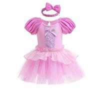 FMYFWY Baby Girls Sofia Princess Costume Halloween Christmas Birthday Party Romper Tutu Dress w/Headband 12-18M