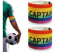 FMYODWU 2pcs Captain Armband, Professional Football Captain Armband, Adjustable Football Captain's Armband, Elastic Football Captain's Headband for Kids Adults