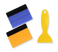 FMYODWU 3 Piece Window Cleaner with Telescopic Handle, Professional Window Wiper with Silicone Squeegee & Microfibre Scrubber, Window Cleaning Set for Bathroom, Shower, Glass, Mirror, Car