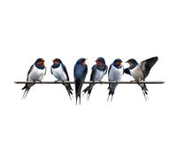 Fmzrbnih Bird Decoration, Artificial Bird Models as Decoration, Craft Birds for Wall, Outdoor, Home, Wreath Design, Garden Fence, Flower Arrangements, Tree Branches