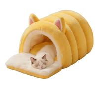 Fmzrbnih Cave Shaped Cat Bed - Winter Hideaway for Pets in the Shape of a Dome, Folding Cat House, for Puppies and Pets Living Room Balcony Bedroom Apartment