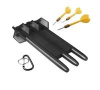 Fmzrbnih Darts Case Hard Shell Dart Memory Box, Foam Insert Protection, Portable Travel Bag with Zip, Safe Dartboard Accessories, Organiser for Flights and Waves, 17 x 8.5 x 3.4 cm, black, see