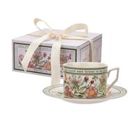 Fmzrbnih Flower coffeeMug with Saucer - Smooth Ceramic coffeeCup, Cute Drinkware, Multifunctional 240ml Tea Mug Set | coffeeCup and Saucer Set for Home Offices Kitchen Breakfast Table