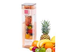 Fmzrbnih Fruit Infuser Water Bottle - Leakproof Portable Bottle, Lid & Carry Strap | Healthy Hydration Solution with Built-In Chamber, Bpa-Frree Reusable Jug for Fitness, Yoga, or Daily Routine