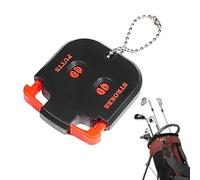 Fmzrbnih Golf scoreKeeper - 2.17 x 1.97 inch Handheld Counter Compact Golf Counter | Chain Attached Strike Counter, Durable Portable Scoring Tool for Golfers, Practice Game Accessories