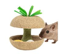 Fmzrbnih Hamster Chew Toys - Organic Bunny Toy, Natural Teeth Care Treats | Fruit Shaped Chinchilla Gerbil Squirrel Wellness Accessory, Safe Timber Snack & Enrichment for Small Animals