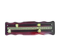 Fmzrbnih Shuffleboard Mounted Billiard Score Board - Wood Reusable Counter Display, Wall Hangings Maple Finish | Pool Game Score Keeper Accessory, Manual Magnetic Slide System for Tournament Rooms