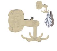 Fmzrbnih Six Claw Rotating Hook,360Degrees Rotatable Utility Hooks with 6 Claw - Cabinet Hooks for Kitchen Bathroom and Closet, Bathroom Storage, Kitchen