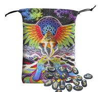 Fmzrbnih Tarot Bags & Pockets Tarot Card Holder with Bag and Storage Pockets | Multifunction Pouch Beginners Divination Fortune Halloween Oracle, Fhr60, Se référer au descriptif, Refer to description