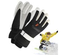 Fmzrbnih Waterproof Winter Gloves, Non-Slip Climbing Gloves,Waterproof Touch Screen Gloves - Windproof Cycling Gloves, Oxford Cloth Walking Gloves