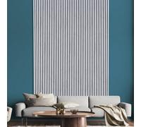 Fn Acustico White Wood Effect Foiled Veneer Acoustic Panel (L)2400mm (W)572.5mm, 7.2Kg
