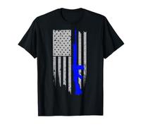 FN FAL Stars & Stripes Flag Shirt Blue T-Shirt