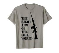 FN FAL The right arm of the free world t-shirt dark version T-Shirt