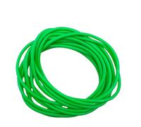 FNA FASHIONS® 80s 90s Gummies Shag Bands Bracelets Jelly Gummy Bangles Pack of 12 Accessories (Green, One Size (Pack of 12))