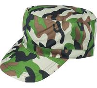 FNA FASHIONS® Adult Unisex Army Camouflage Cap | Military Soldier Fancy Dress Hat | Army Costume Accessory for Adults & Kids (6)