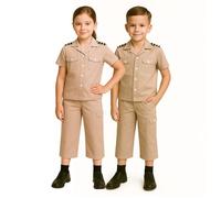 FNA FASHIONS® Children Safari Explorer Costume Kids School Jungle Fancy Dress Party Accessory (Medium (7-9 Years))
