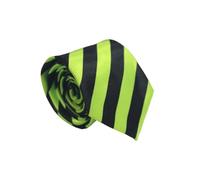 FNA FASHIONS Mens Classic Slim Skinny Satin Ties Adult Wedding Fancy Party Solid Plain Necktie (Black/Green, One Size)