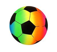 FNA FASHIONS Soccer Shoot Neon Rainbow PVC football Footballs | Uninflated PVC Balls for Indoor, Outdoor, and Beach Sports - CE Tested for Safety