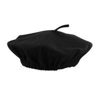 FNA FASHIONS Unisex Black French Beret Hat - Ideal for Novelty Fancy Dress & Casual Wear | Pack of 1, 6, or 10 (UK, Alpha, One Size, 4 Hats)