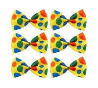 FNA FASHIONS Vibrant Jumbo Clown Bow Tie - One Size Fits Most - Perfect Accessory for Parties, Costumes & Fun Events (6, Multi, One Size)
