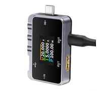 FNAC-28 USB Tester, Digital Voltmeter Ammeter USB Tester External 16 for ADC Chip Portable Power Tester
