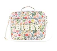 Fnaekier Bible Bags for Women,Chenille Letter Organizer with Shoulder Strap - Large Bible Bag Flower Cover Case - for Women Teen Girls Stationery Supplies Work Study School Office Church Birthday