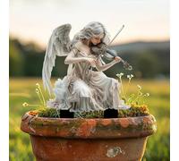 Fnaekier Bohemian Fairy Flower Pot Decoration | Fairies Flower Pot Figurines Planter Decorations, Handcrafted Acrylic Bohemian Flower Pot For Your Home Or Garden