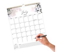 Fnaekier Calendar 2025-2026 - 18-Month Calendar for Home - Large Ruled Blocks, Jul 2025 - Dec 2026, Twin-Wire Binding, Planner for Gym Home Workout School Scheduling Planning Family Wall Workplace