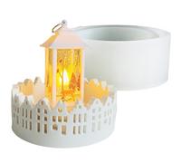 Fnaekier Candlestick Silicone Mold | 3D Hollow Silicone Mould | Non-Stick Craft Gadget for Making Centerpiece Decoration Housing Candle Cake Indoor Home