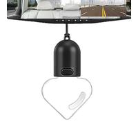 Fnaekier Car Ornaments for Rear View Mirror | Heart Shape Ambient Lighting Lamp - Anti Glare Vintage Light Bulb Ornaments | for Truck SUV RV Tractor Trailer Vehicle Door Home