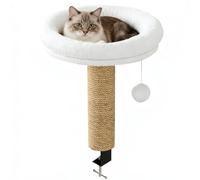 Fnaekier Cat Desk Bed - 360° Rotatable Scratch-Resistant,Adjustable Kitten Table Nest - for Indoor Outdoor Bedside Winter Windowsill Bedroom Living Room Balcony Bookshelf Workplace