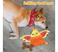 Fnaekier Cat Snuffle Mat | Slow Feed Foraging Sniffing Pad,Cat Puzzle Feeder | for Foraging Enrichment Brain Boosting Boredom Relief Indoor Crate Training Play Activity