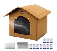 Fnaekier Cooling Cat House - Puppy Kennel,Insulated Cool Portable Shelter Kennel House with Absorbent Bags and Ice Pack for Cats Dogs Indoor Pets