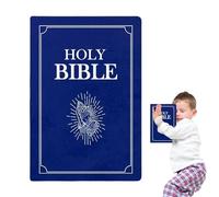 Fnaekier Cozy Faith Bible Verse Pillow, Opens to Book Shape, Holy Bible Plush for Kids & Adults
