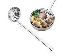 Fnaekier Kitchen Soup Spoon | Stainless Steel Soup Spoon for Kitchen,Heat Resistant Ergonomic Grip Meal Prep Utensil for Chinese Cuisine Hot Pot Restaurant Commercial Wedding