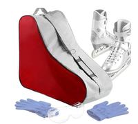 Fnaekier Roller Skates Bag | Large Adjustable Backpack - Oxford Fabric Skate Bags for Girl with Zipper,for Men Women Children Cheer Shoes