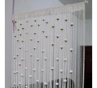 Fnaekier Thread Door Curtain, 2024 New Beaded Curtains At The Door, Room Divider Decoration, Privacy Curtain For Doorway, Hanging Tassel Curtain For Home Décor Door Windows 78x40 Inch