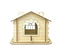 Fnaekier Wooden Bird Houses - Natural Wood Bird Nest - Backyard Birding Supplies for Deck Yard Garden Patio Balcony Farm Park Breeding