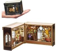Fnaekier Wooden Doll House Kit, Miniature Furniture DIY House Kit With LED, Modern Home, Unisex Children, Teens, Adults, DIY Enthusiasts