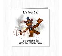 FNAF Five 5 Nights At Freddys Freddies Birthday Card Son Grandson Nephew Brother