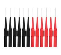 FNANJWQ 12 Pcs Test Probe Pins Back Probe Kit, 0.7mm Multimeter Probes Non-destructive Insulation Wire Piercing Needle, Super Tip Multimeter Probes for Car Tester & Automotive Testing Tools