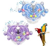 FNANJWQ 2 Pcs Bird Toys for Parakeets, Budgie Toy Fun Parakeet Toys, Chewing Exercisers Interactive Bird Cage Toy for Budgies, Cockatiels and Small to Medium Birds