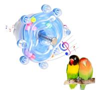 FNANJWQ 2 Pcs Budgie Toys, Parakeet Training Toy, Interactive Bird Educational Toy for Small Birds, Cockatiel Cage Accessories, Spinner Rattle Parrot Bird Toys for Sun Conure